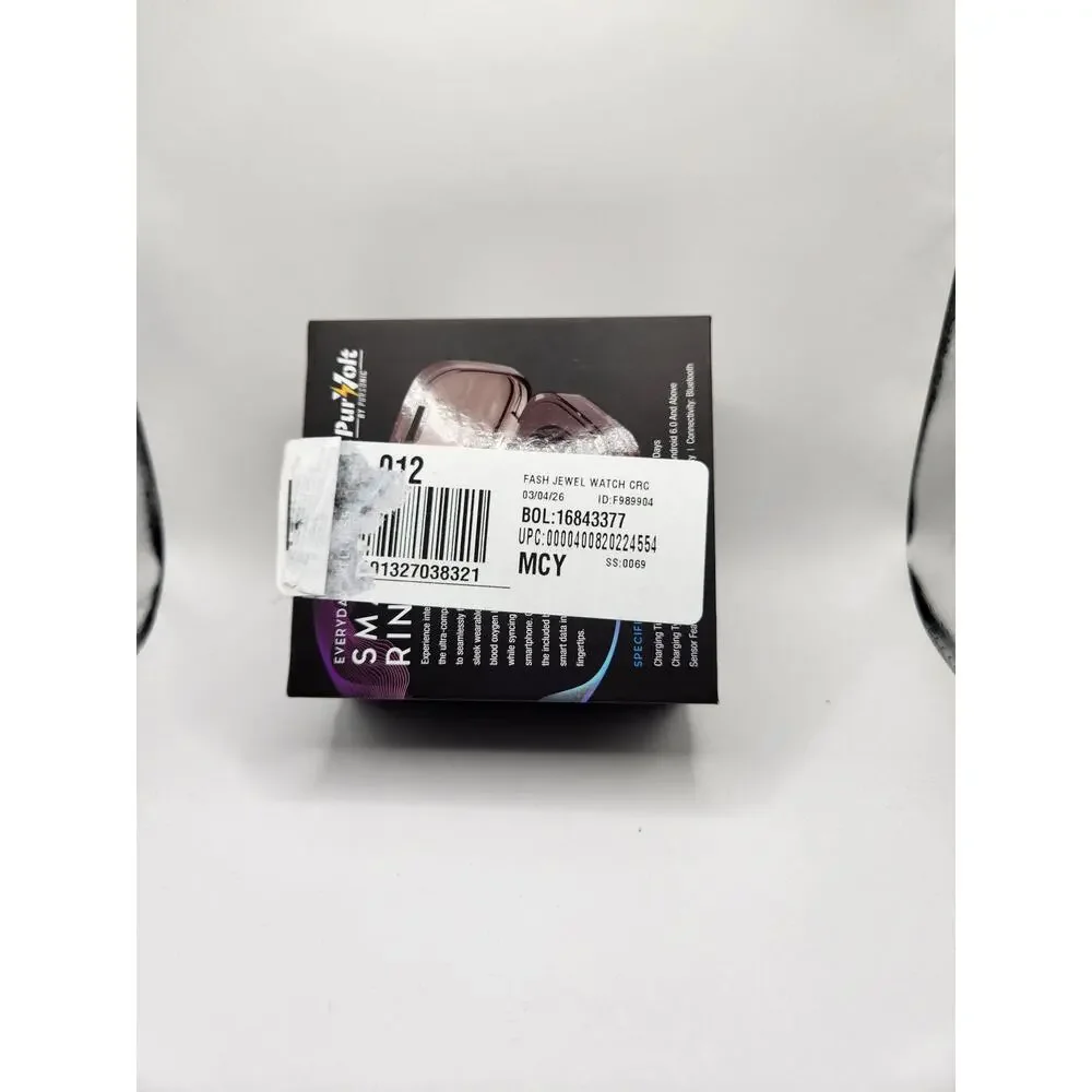 PurVolt Smart Ring Health Wellness Tracker Brown New